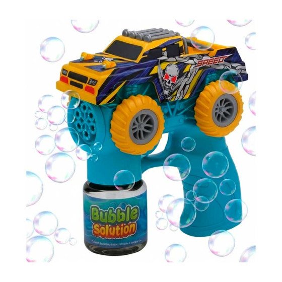 Pistola de Burbujas Carro Monster - Fiestas y Sorpresas