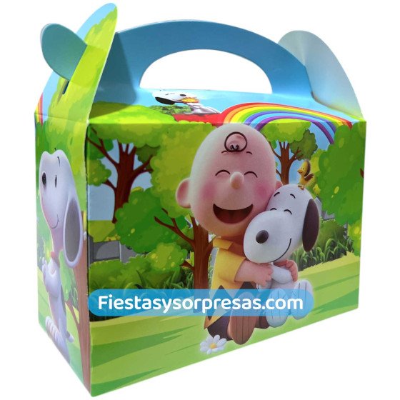 Caja para Sorpresas Carlitos y Snoopy | Fiestas y Sorpresas