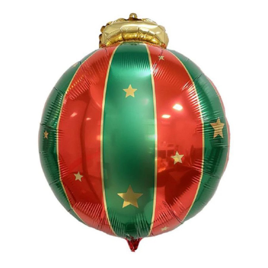 Globo Bola Navidad Metalizada - Fiestas Y Sorpresas