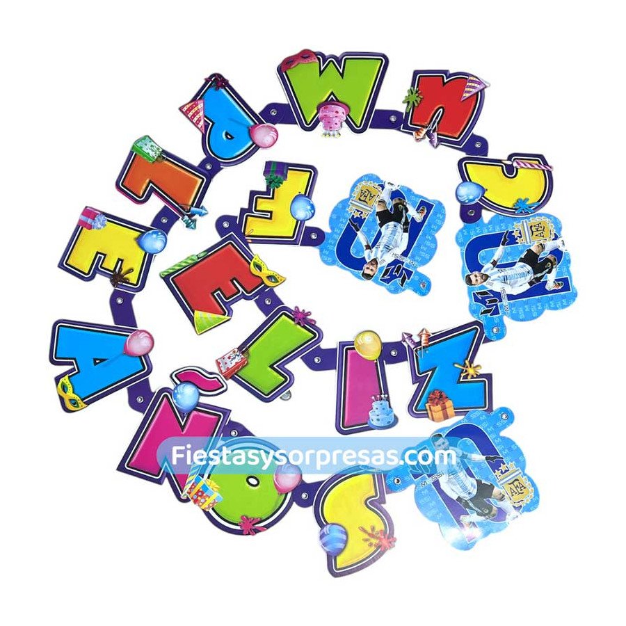 Letrero Messi Feliz Cumpleanos | Fiestas y Sorpresas