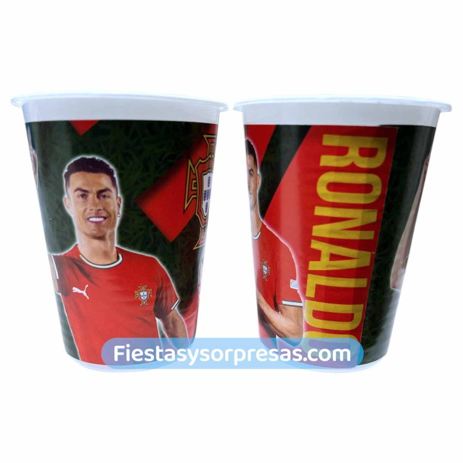 Vasos Ronaldo CR7 7Oz Paquete X 12 | Fiestas y Sorpresas