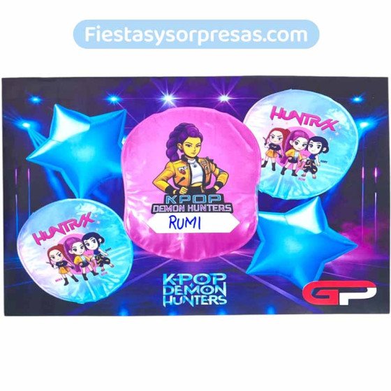Bouquet de Globos Las Guerreras K-Pop |  Fiestas y Sorpresas