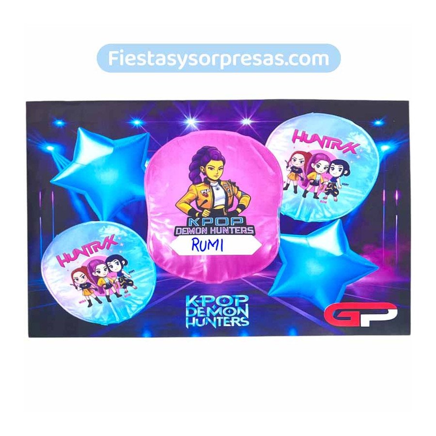Bouquet de Globos Las Guerreras K-Pop |  Fiestas y Sorpresas