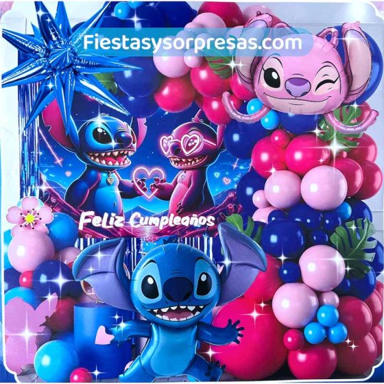 Arco Orgánico De Stitch | Fiestas y Sorpresas