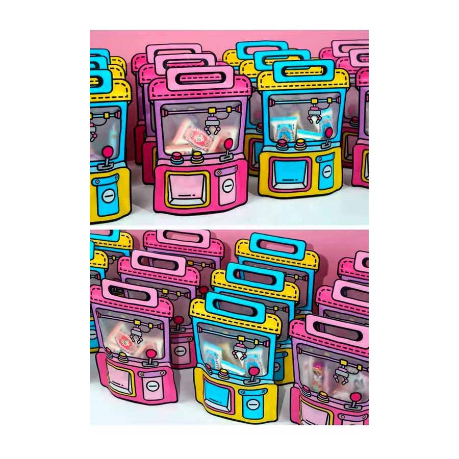 Bolsas para Sorpresa Maquina de Dulces Rosado | Fiestas y Sorpresas