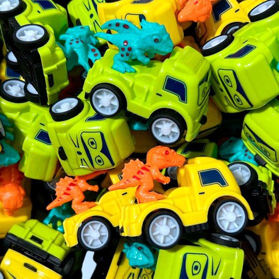 Carro con Dinosaurio Impulso | Fiestas y Sorpresas