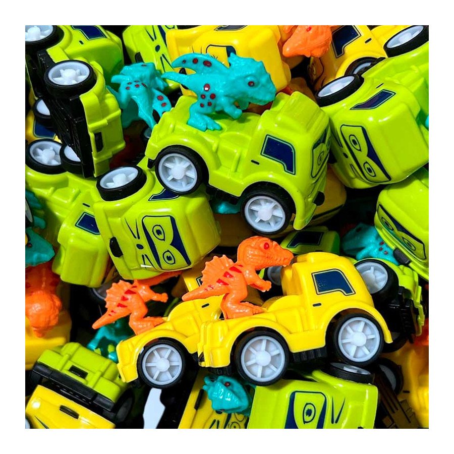 Carro con Dinosaurio Impulso | Fiestas y Sorpresas