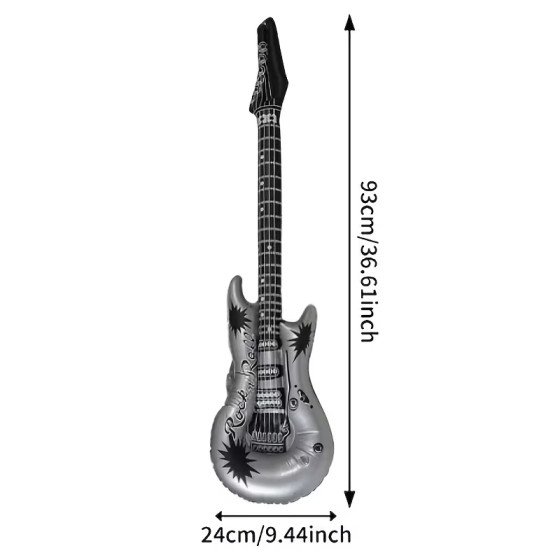 Guitarra Inflable Plástico Colores | Fiestas y Sorpresas