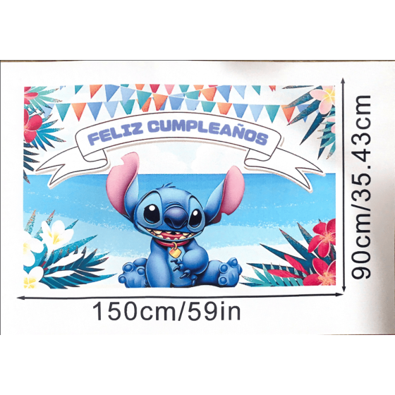 Fondo Decorativo Fiesta Stitch | Fiestas y Sorpresas