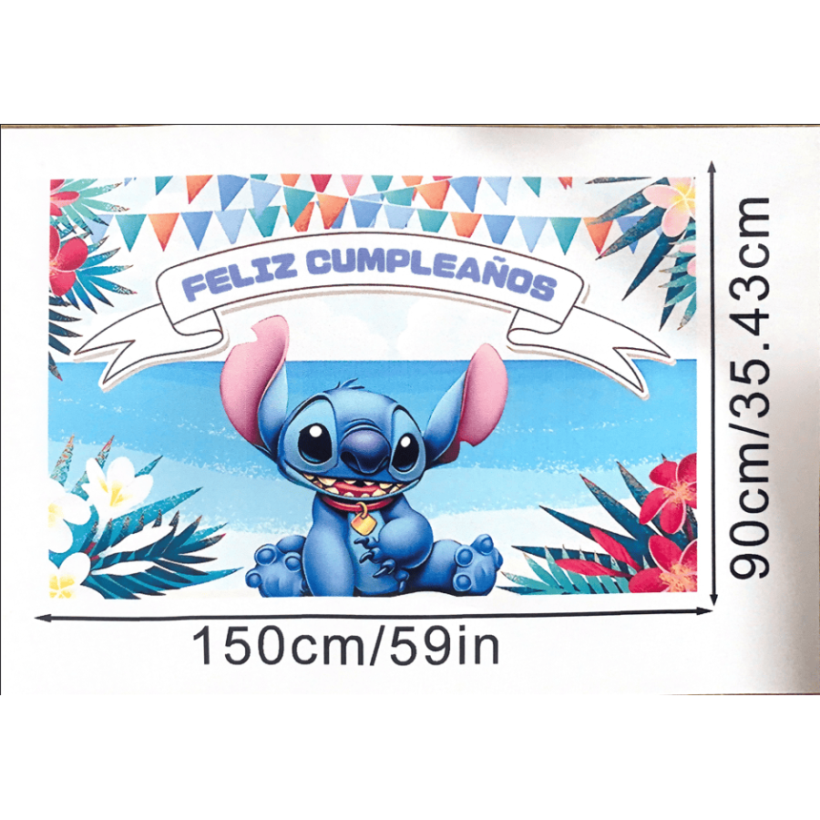 Fondo Decorativo Fiesta Stitch | Fiestas y Sorpresas