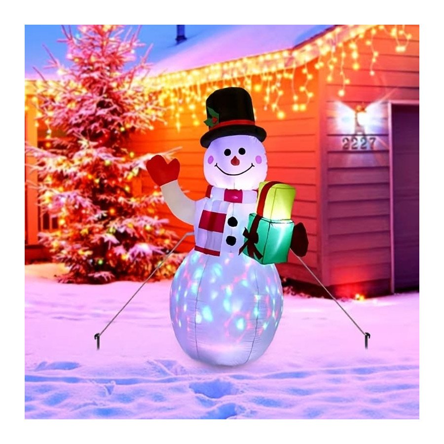 Inflable de Navidad Muñeco de nieve  - Fiestas y Sorpresas