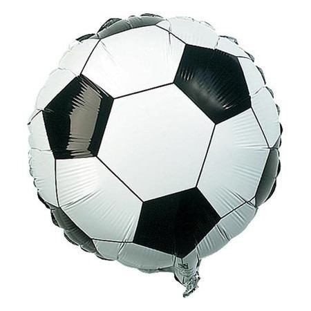 Globo Balon De Futbol Blanco Unidad | Fiestas y Sorpresas