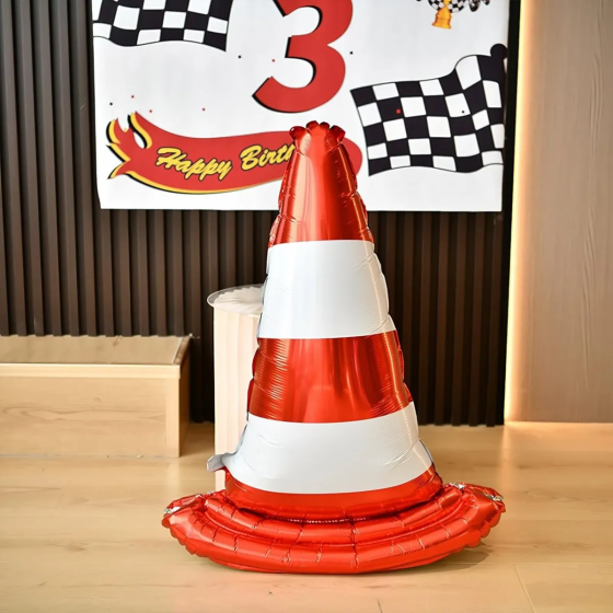 Globos Metalizados Cono Rojo Trafico | Fiestas y Sorpresas