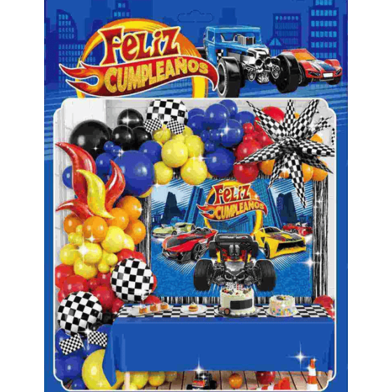 Arco Orgánico Hot Wheels | Fiestas y Sorpresas