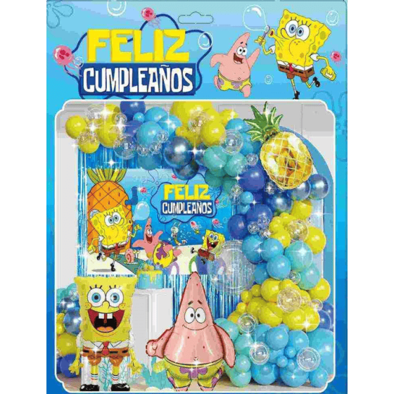 Arco Orgánico Bob Esponja | Fiestas y Sorpresas