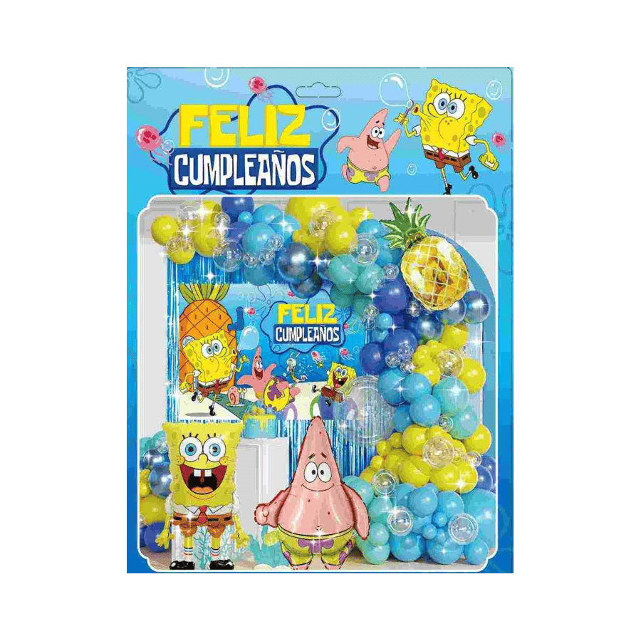 Arco Orgánico Bob Esponja | Fiestas y Sorpresas