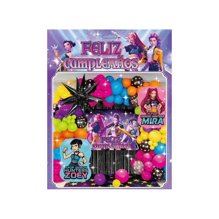 Arco Orgánico Las Guerreras K-Pop | Fiestas y Sorpresas