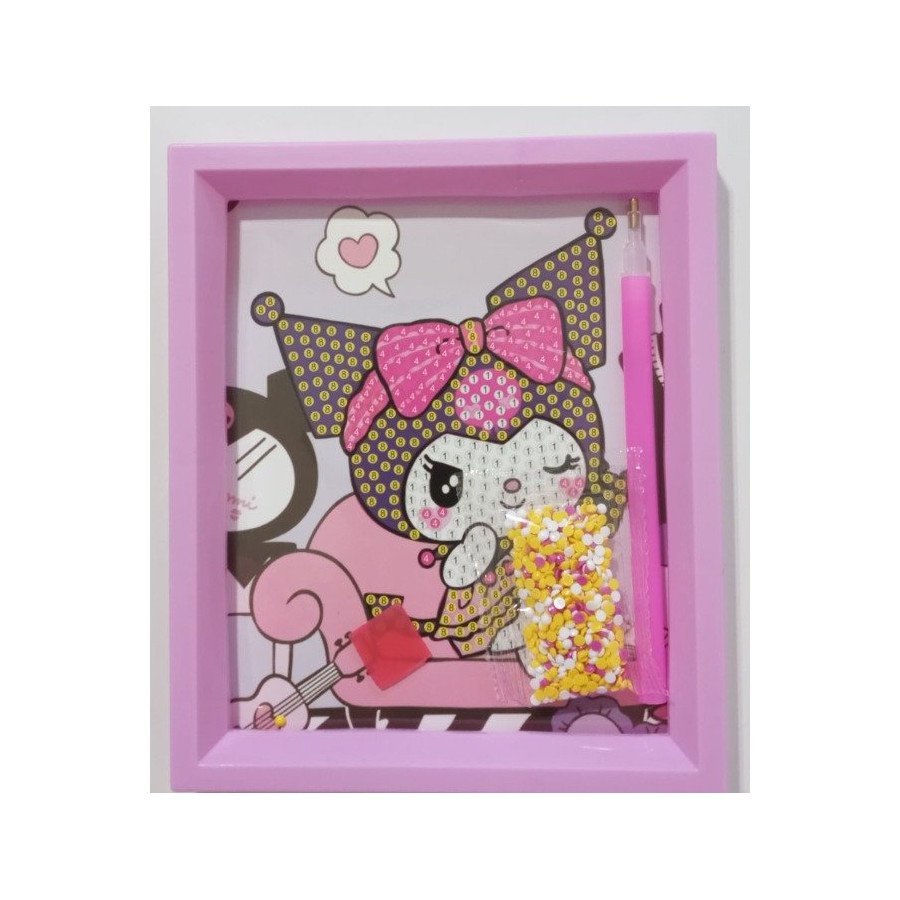 Cuadro Diamantes De Kuromi, My Melody Y Cinnamoroll | Fiestas y Sorpresas