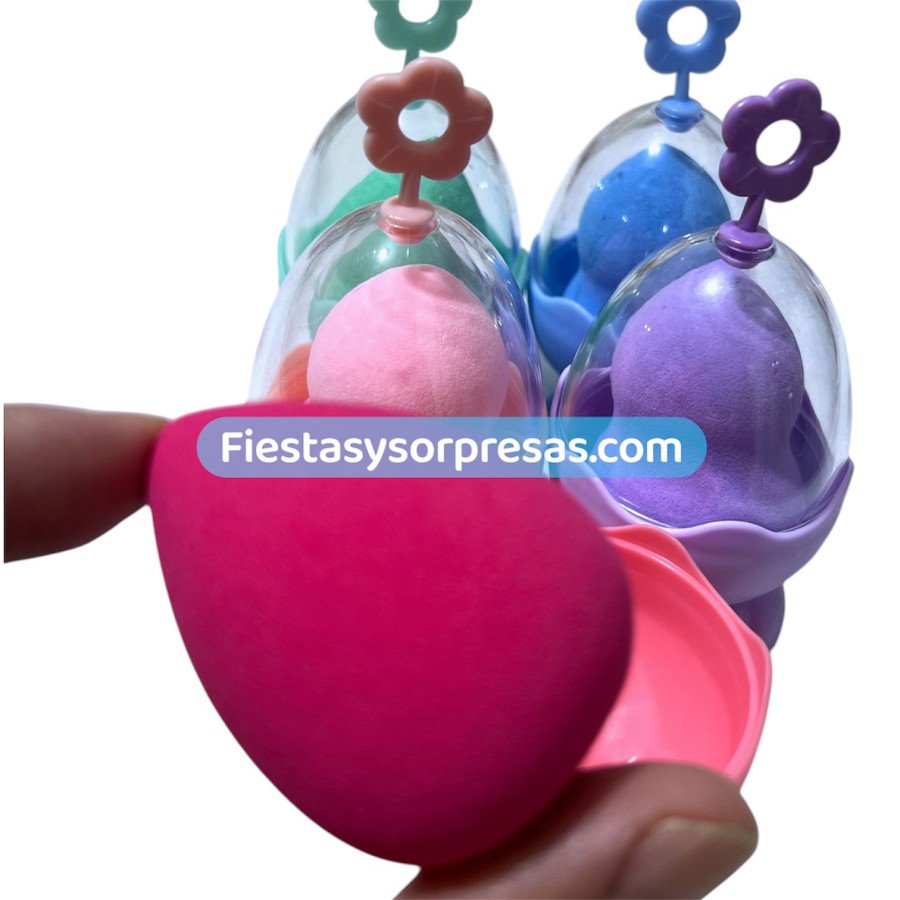 Pomo Maquillaje Huevo -Fiestas y Sorpresas