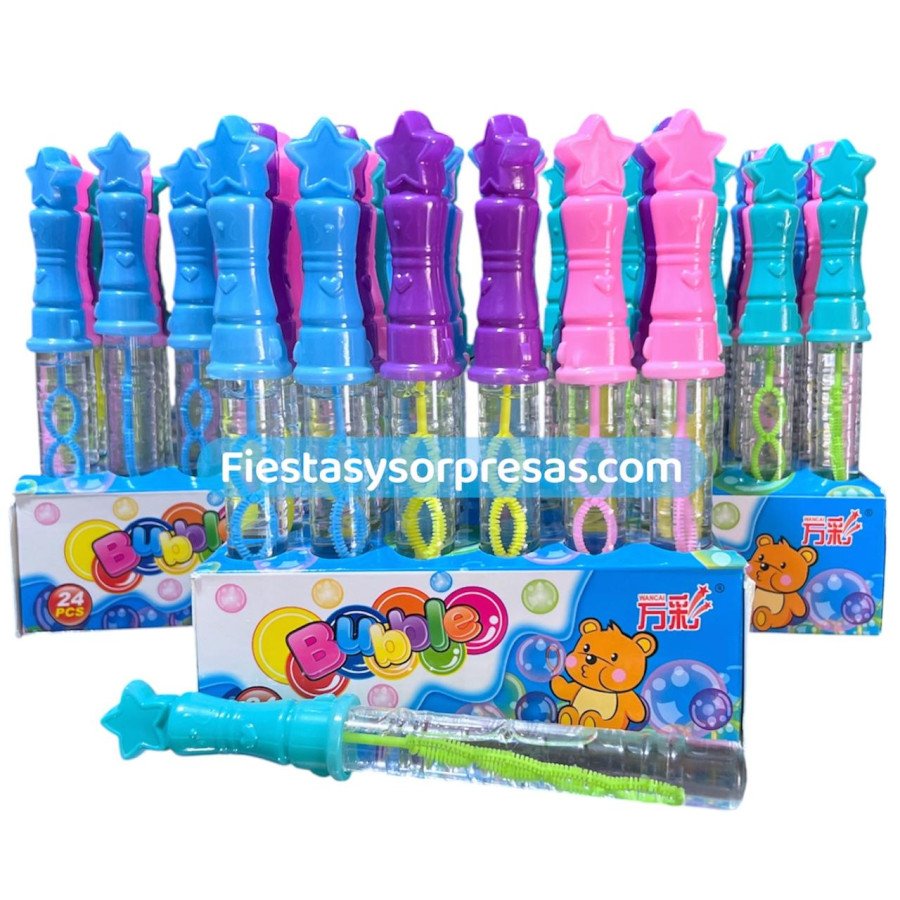 Burbujero tipo Lapiz Estrella 17cm  | Fiestas y Sorpresas