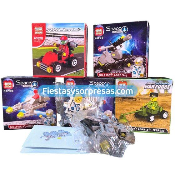 Juguete Tipo Lego Armable - Caja - x 6 Unidades | Fiestas y Sorpresas