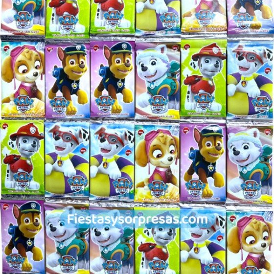 Cartas de Poder Paw Patrol  | Fiestas y Sorpresas