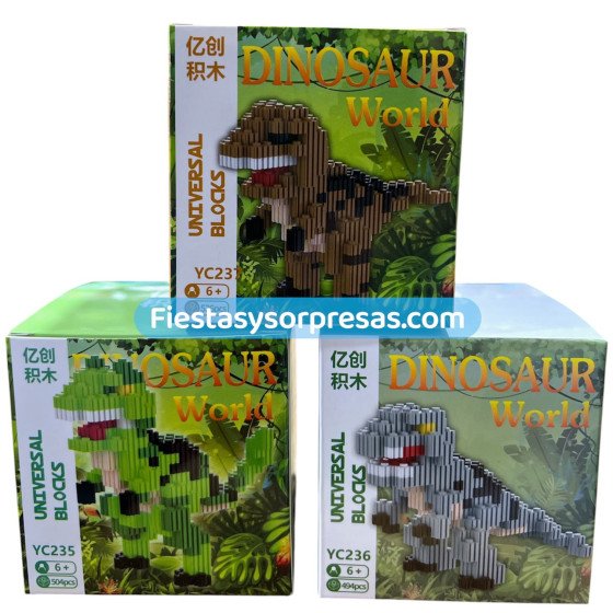 Bloques Lego Dinosaurio - Fiestas y Sorpresas