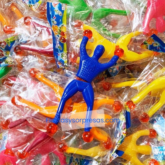 Spider-man Pegajoso Pequeño - 12 Unidades | Fiestas y Sorpresas