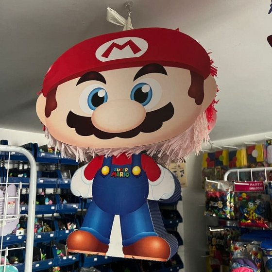 Piñata Cabezona Mario Bros - Fiestas y Sorpresas