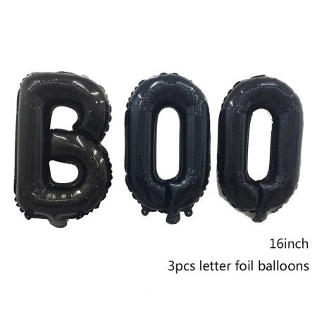 Paquete de globos de letras "boo" - halloween