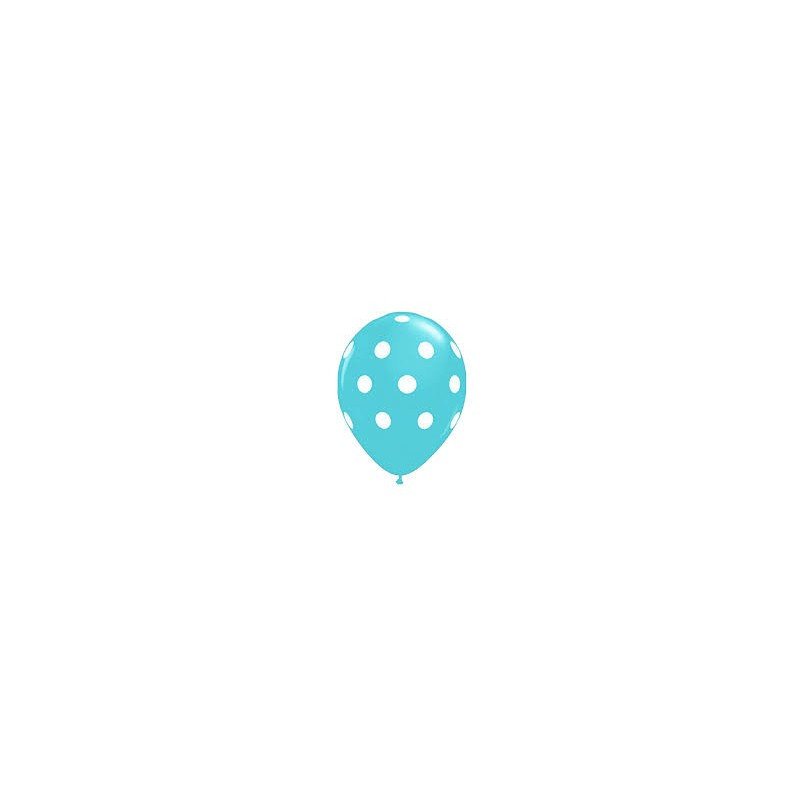 GLOBOS POLKA - R12 - AZUL CLARO - PAQUETE X 12