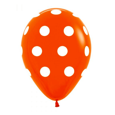 Globos polka naranja