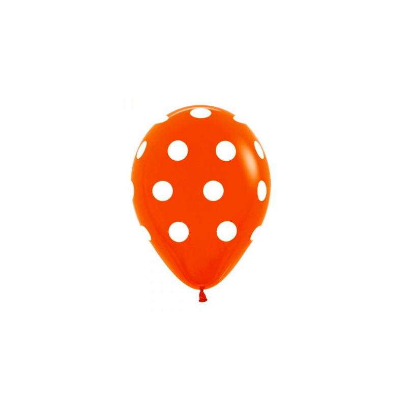 Globos polka naranja Globos polka naranja