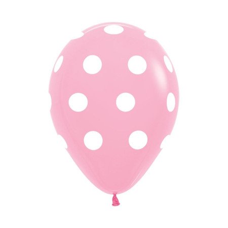 Globos polka rosados