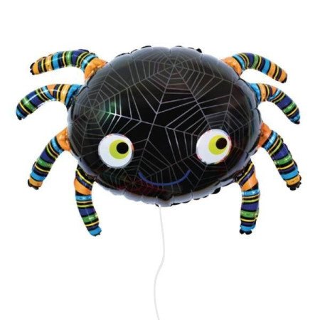 GLOBO METALIZADO ARAÑA HALLOWEEN - UNIDAD