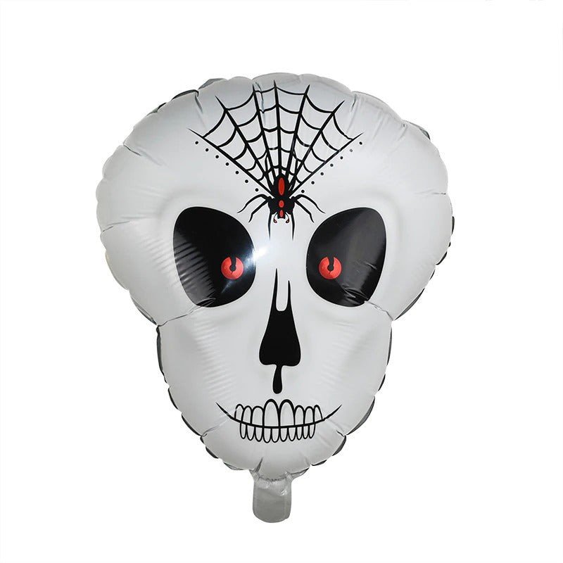 GLOBO METALIZADO CALAVERA HALLOWEEN - UNIDAD