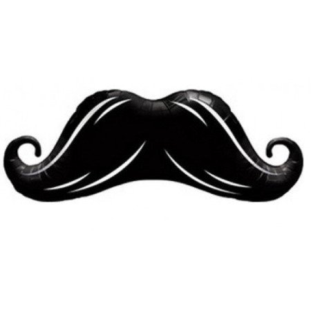 GLOBO METALIZADO MOSTACHO - UNIDAD