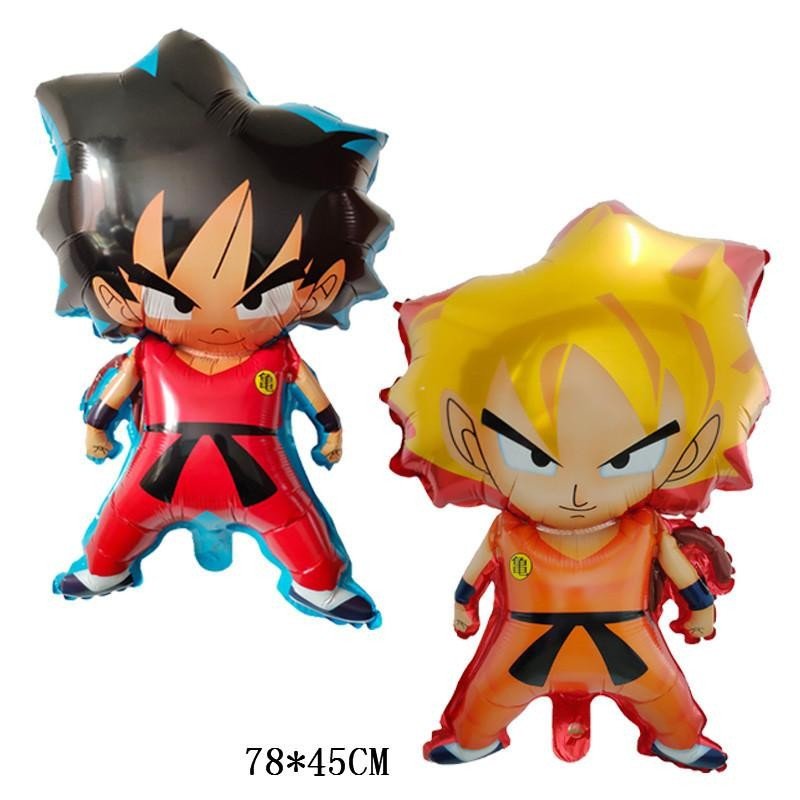 GLOBO METALIZADO DRAGON BALL Z - GOKÚ - AMARILLO - UNIDAD