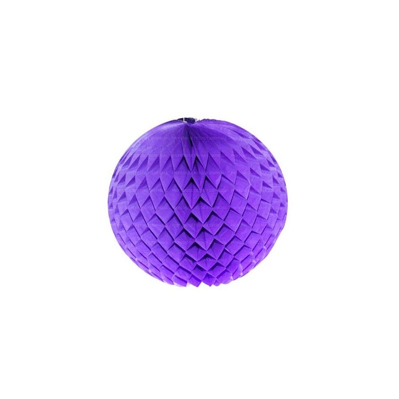 BOLA DE PAPEL NIDO DE ABEJA (PANAL) - MORADO - UNIDAD BOLA DE PAPEL NIDO DE ABEJA (PANAL) - MORADO - UNIDAD