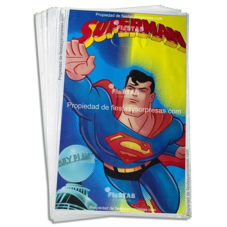 BOLSAS PARA SORPRESA SUPERMAN - PAQUETE X 20