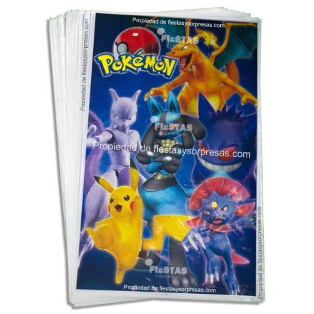 BOLSAS PARA SORPRESA POKEMON - PAQUETE X 20