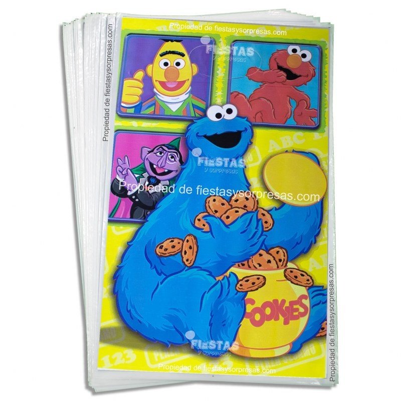 BOLSAS PARA SORPRESA ELMO - PAQUETE X 20