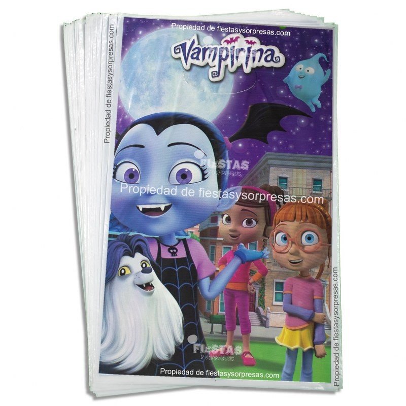 BOLSAS PARA SORPRESA VAMPIRINA - PAQUETE X 20