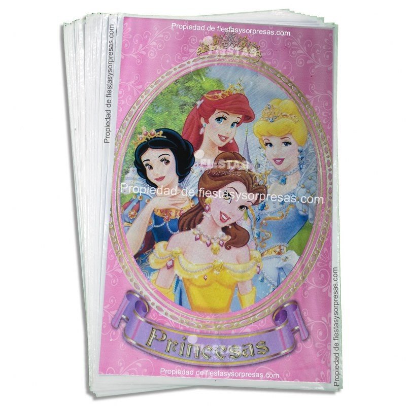 BOLSAS PARA SORPRESA PRINCESAS - PAQUETE X 20