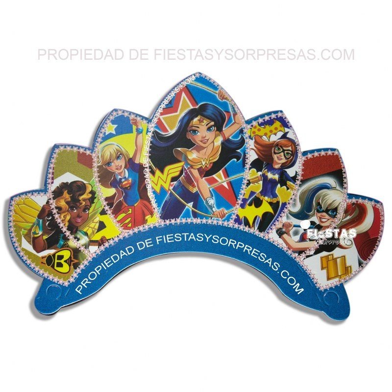 CORONA SUPER HERO GIRLS - PAQUETE X 12