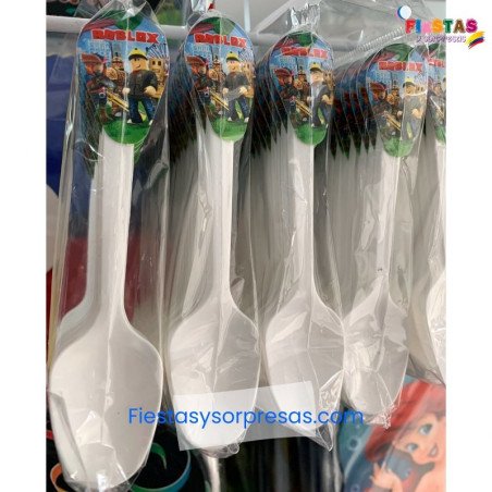 Cubiertos Roblox Paquete X 20 | Fiestas y Sorpresas