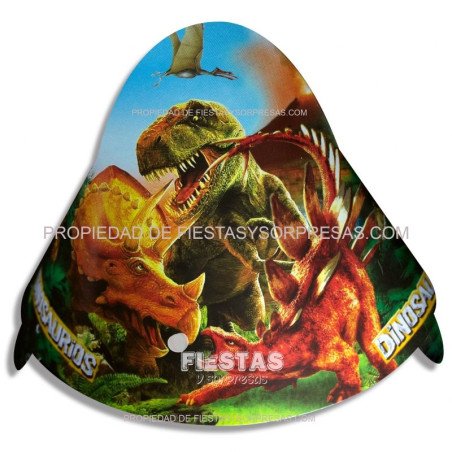 GORRO DINOSAURIO - PAQUETE X 12