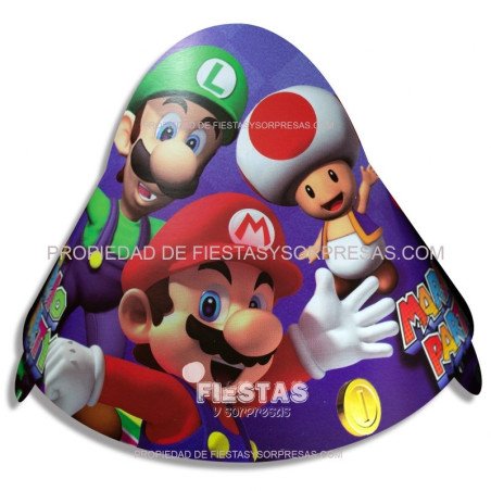 GORRO MARIO BROS - PAQUETE X 12