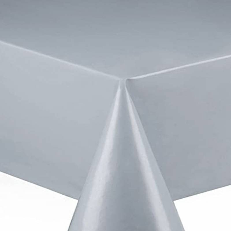 Mantel Plateado Reutilizable - Unidad| Fiestas y Sorpresas