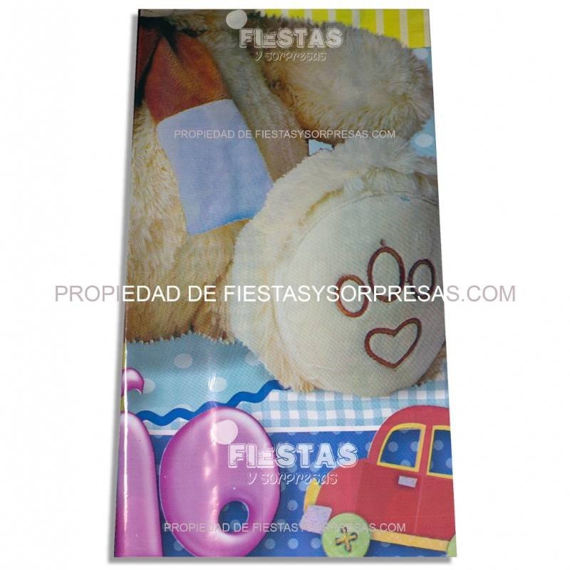 MANTEL BABY SHOWER OSO NIÑO - UNIDAD MANTEL BABY SHOWER OSO NIÑO - UNIDAD